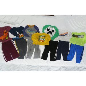 13 PC Boys Shirts & Pants Lot Cat & Jack Garanimals Sonoma Mojang Pokemon SZ 4/5